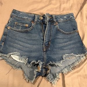 H&M cutoff blue Jean shorts size 2